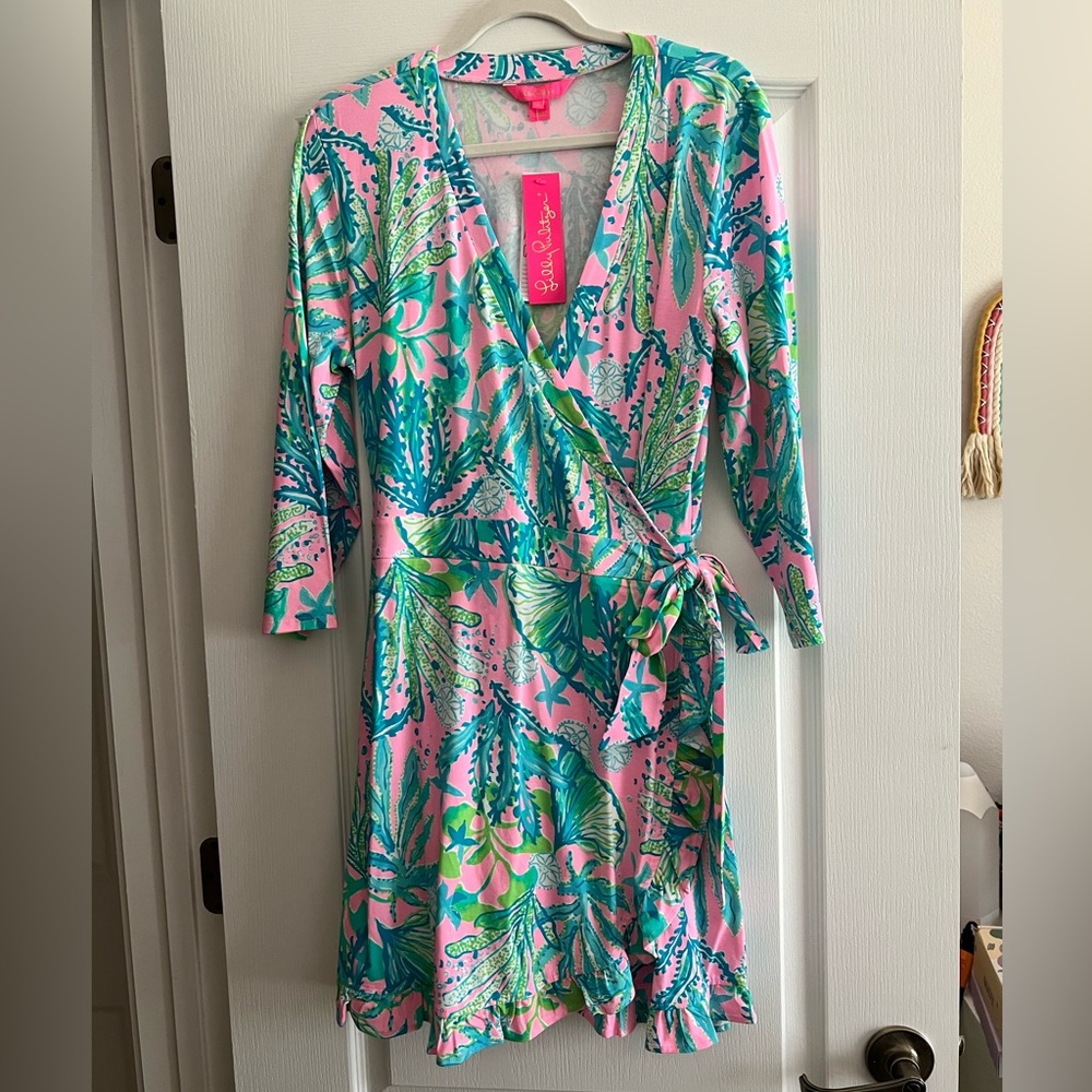 Lilly Pulitzer Pink and Green Floral Jumpsuit
